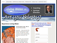 Tablet Screenshot of livingh2oministries.com